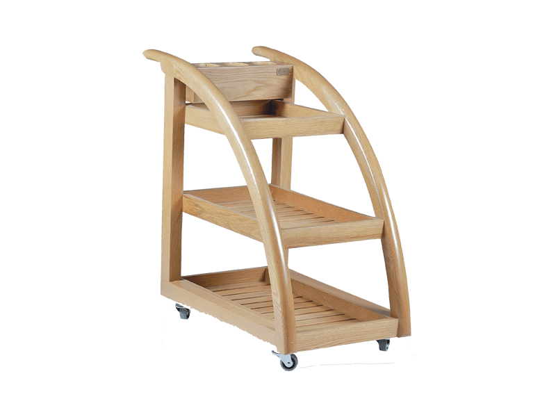 Naino Wooden Spa Trolley