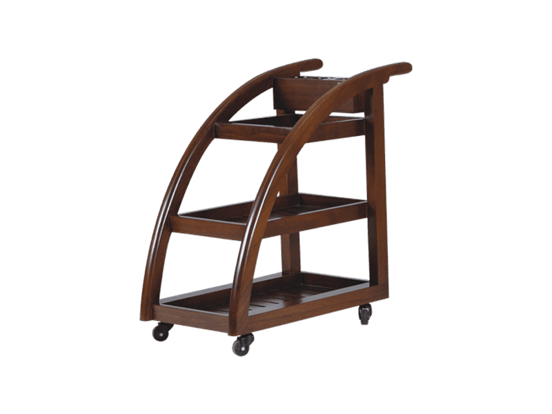Naino Wooden Spa Trolley
