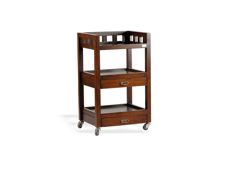 Mridula Wooden Spa Trolley