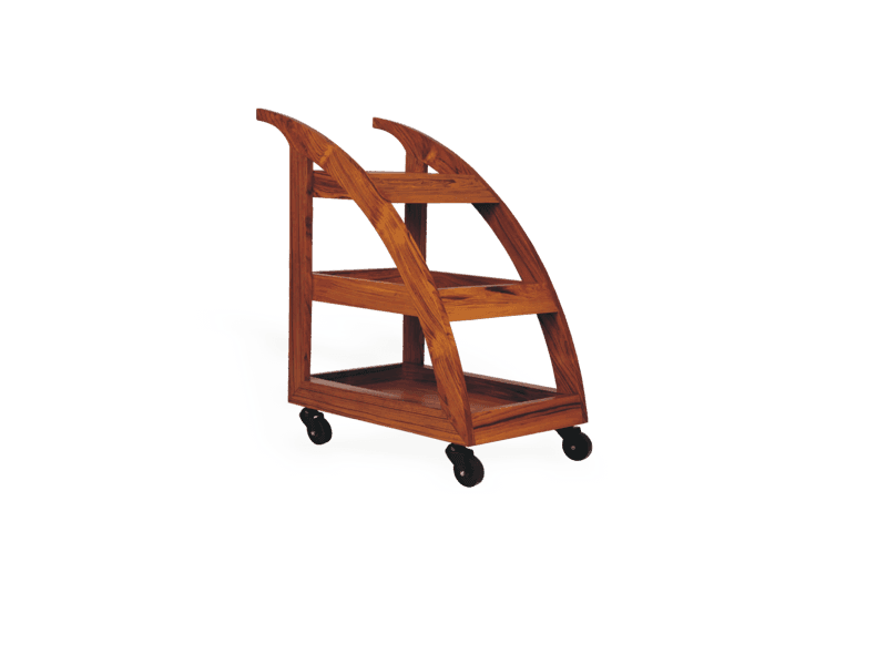 Dhanur Wooden Spa Trolley