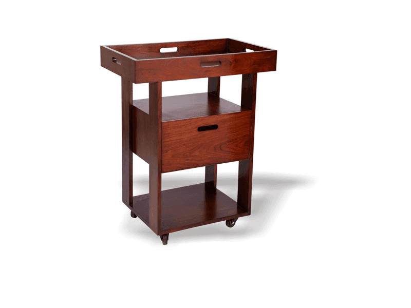 Kumkum Wooden Spa Trolley