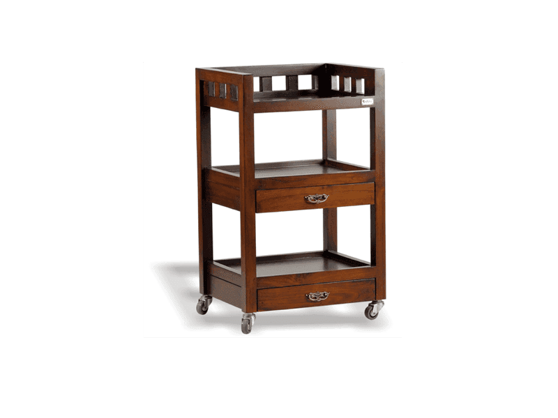Mridula Wooden Spa Trolley